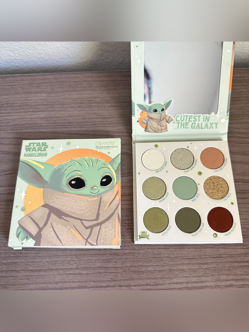 ColourPop The Mandalorian, Baby Yoda/ The Child Eyeshadow Palette